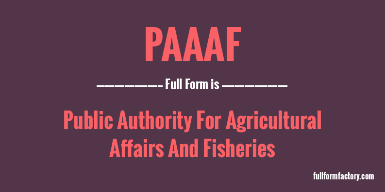 paaaf-full-form