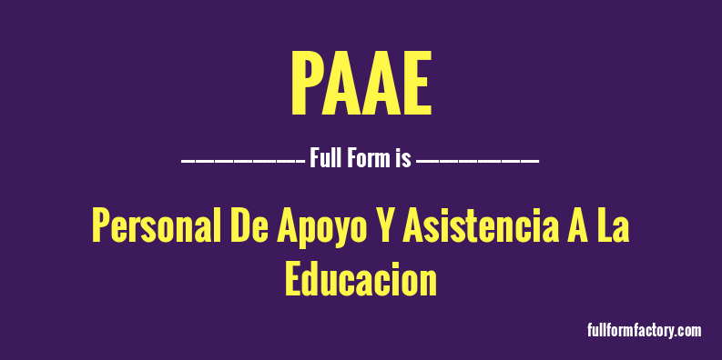 paae-full-form