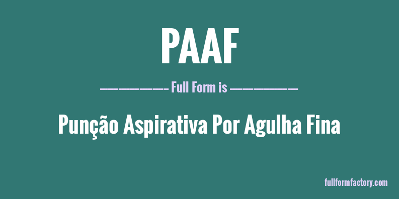 paaf-full-form