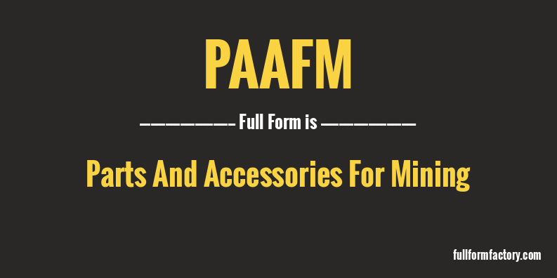 paafm-full-form