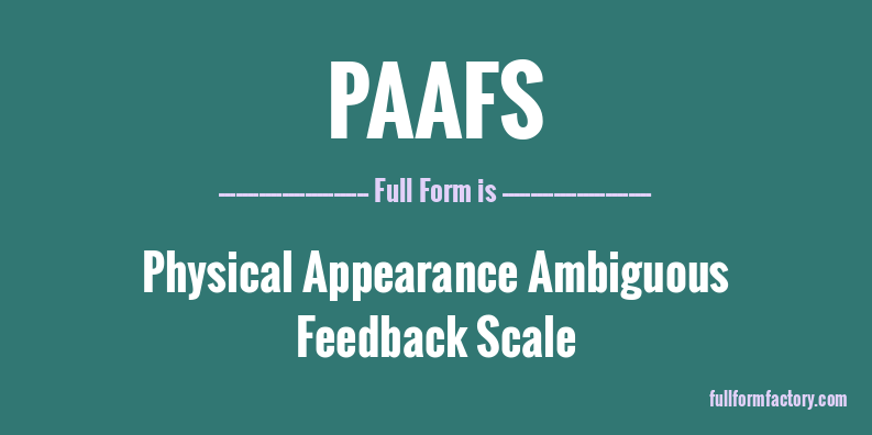 paafs-full-form