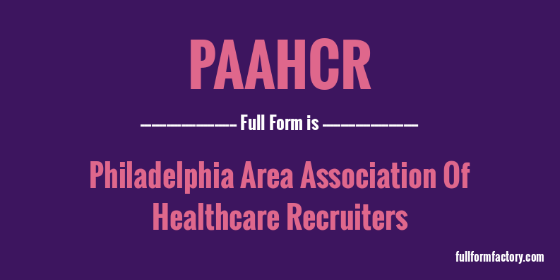 paahcr-full-form