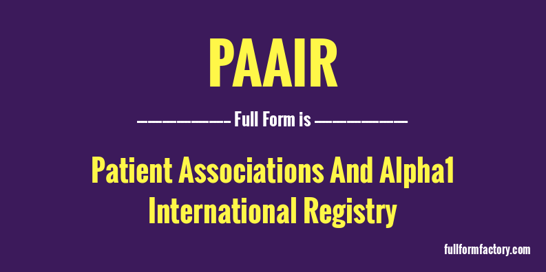 paair-full-form