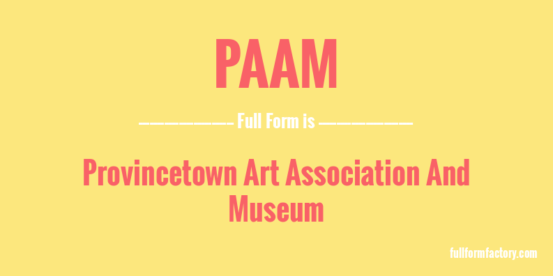 paam-full-form