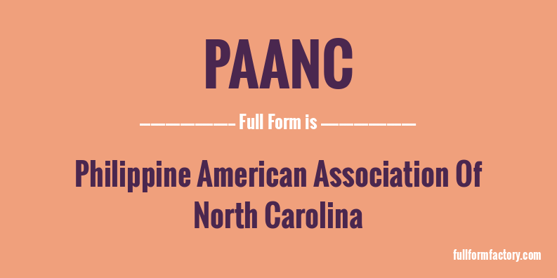 paanc-full-form