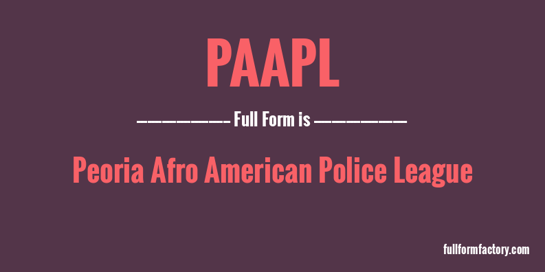 paapl-full-form