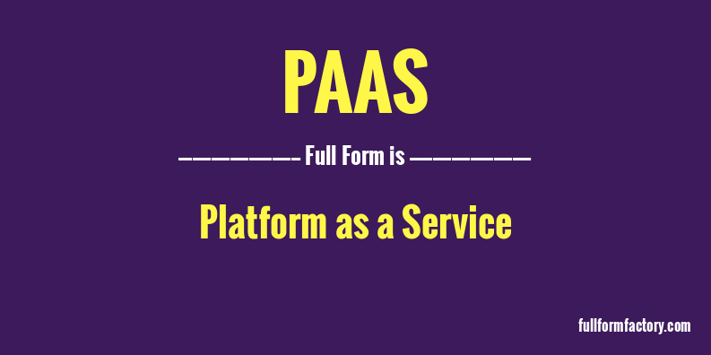 paas-full-form