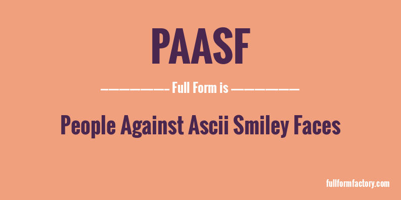 paasf-full-form