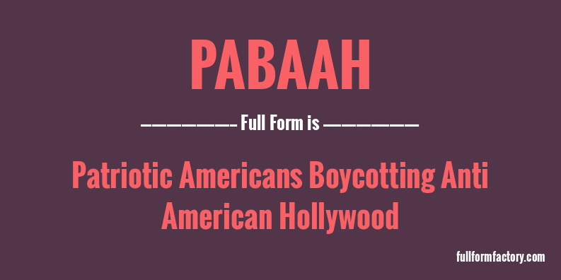 pabaah-full-form