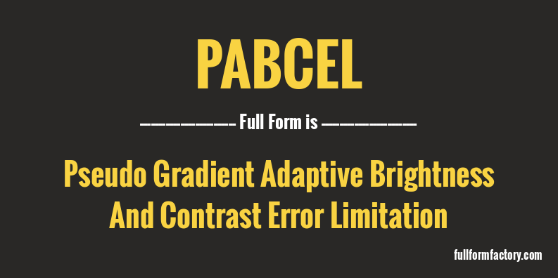 pabcel-full-form