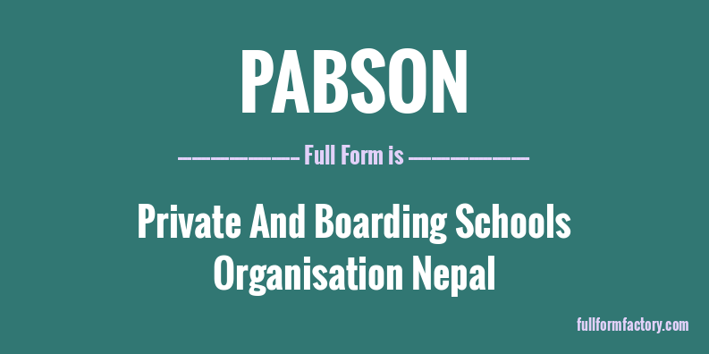 pabson-full-form