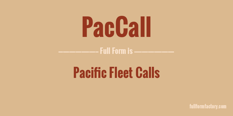 paccall-full-form