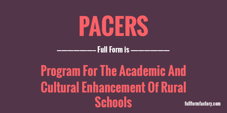 pacers-full-form