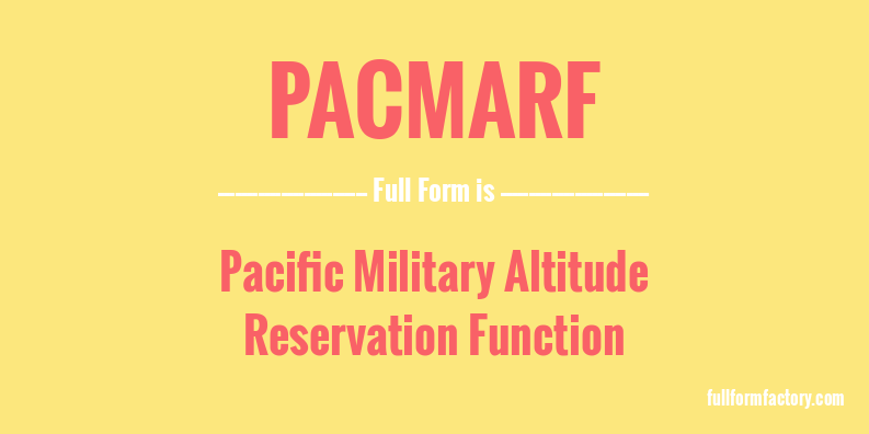 pacmarf-full-form