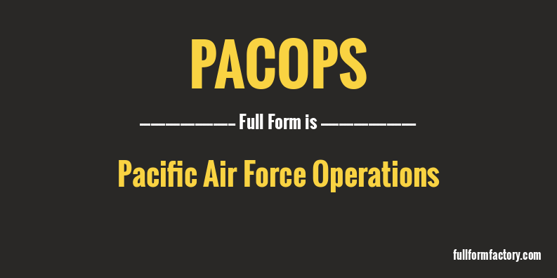 pacops-full-form