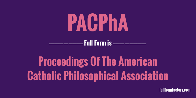 pacpha-full-form