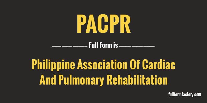 pacpr-full-form