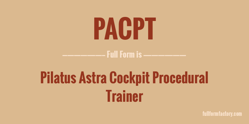 pacpt-full-form