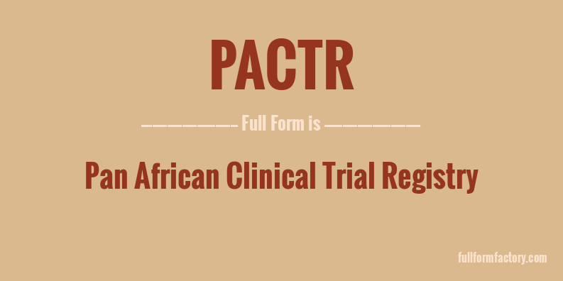 pactr-full-form