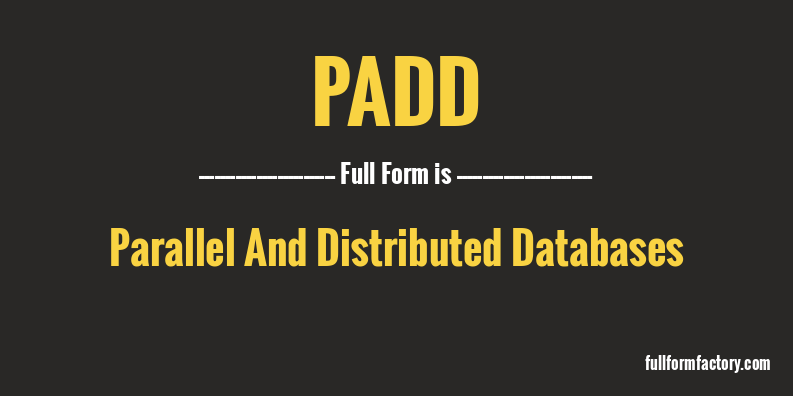 padd-full-form