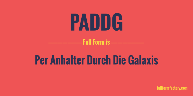paddg-full-form