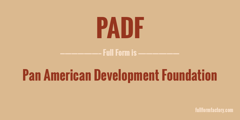 padf-full-form