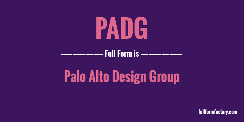 padg-full-form