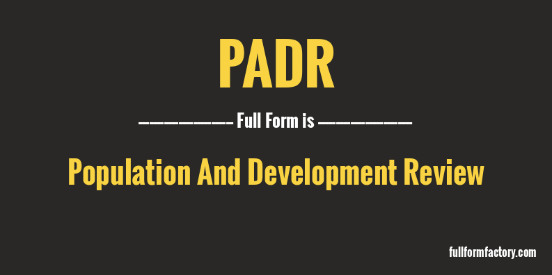 padr-full-form