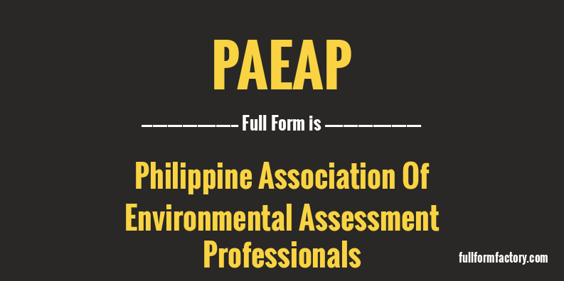paeap-full-form