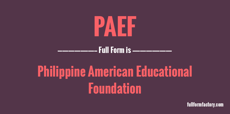 paef-full-form