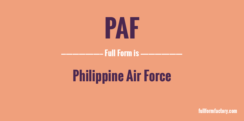 paf-full-form