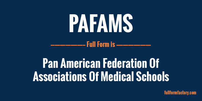 pafams-full-form