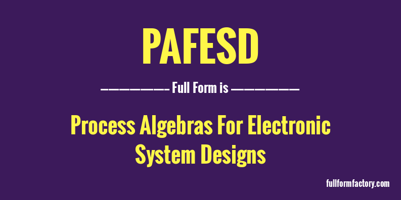 pafesd-full-form