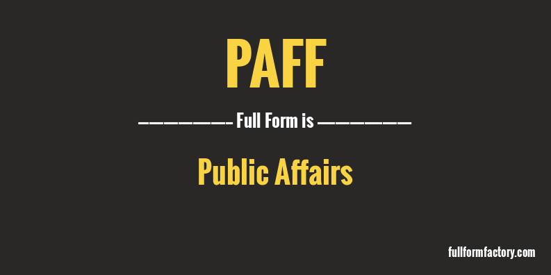 paff-full-form