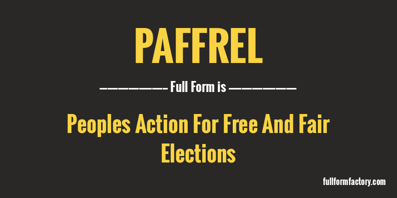 paffrel-full-form