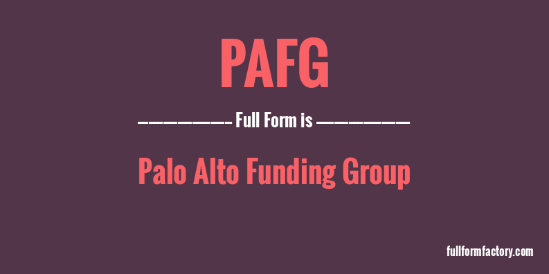 pafg-full-form
