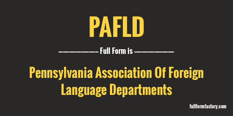 pafld-full-form