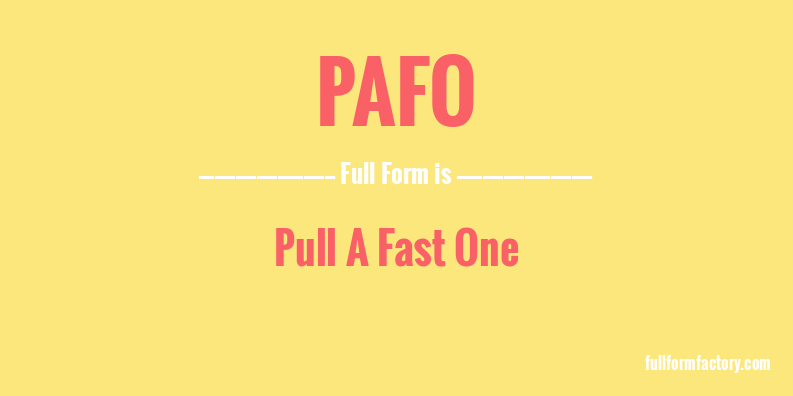 pafo-full-form