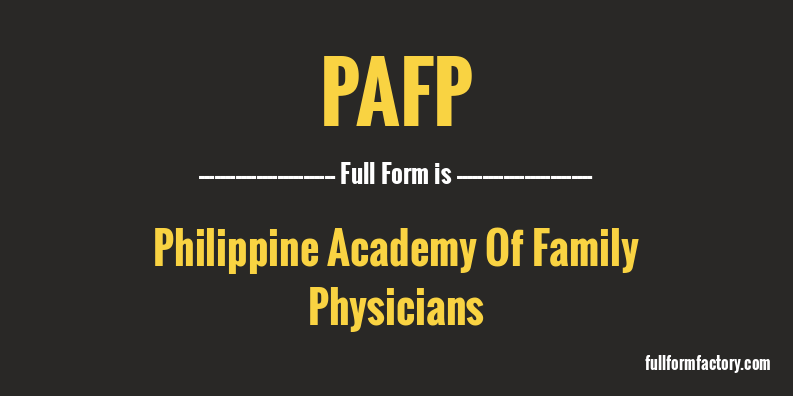 pafp-full-form