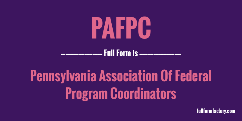 pafpc-full-form