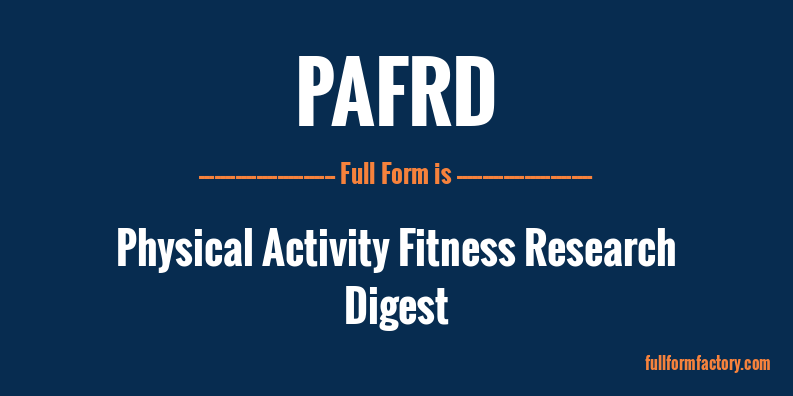 pafrd-full-form