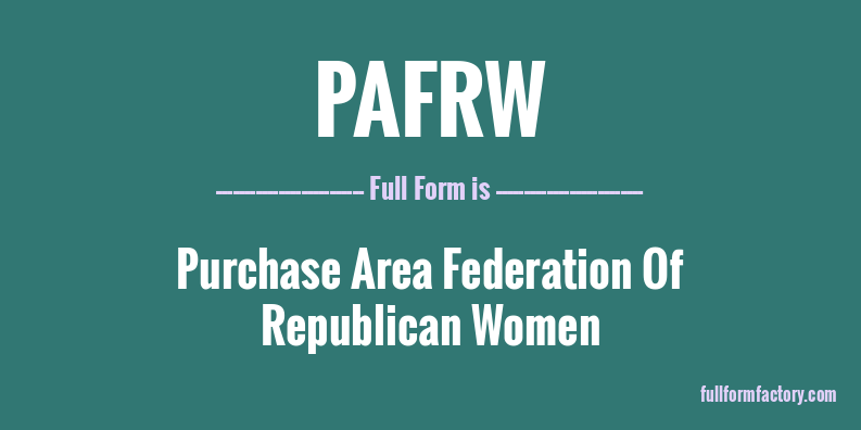 pafrw-full-form