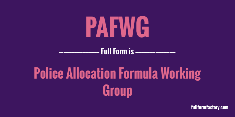 pafwg-full-form