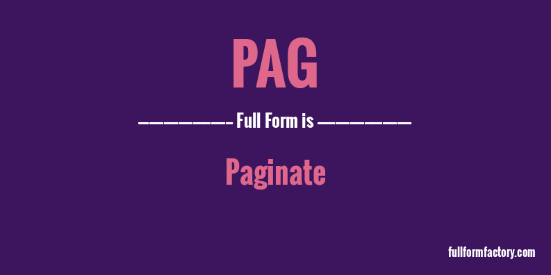 pag-full-form