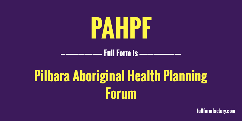 pahpf-full-form