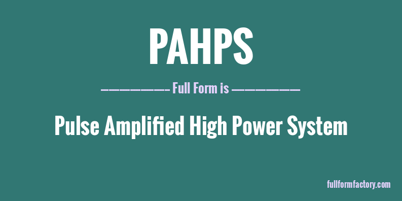 pahps-full-form