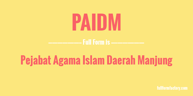 paidm-full-form