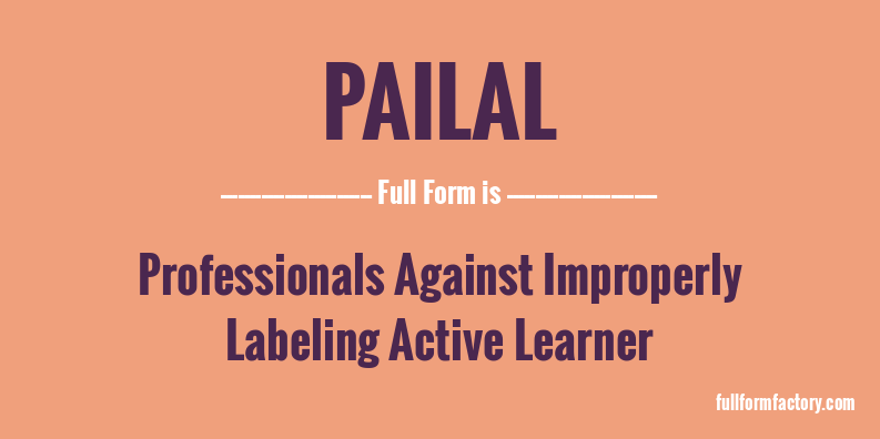 pailal-full-form