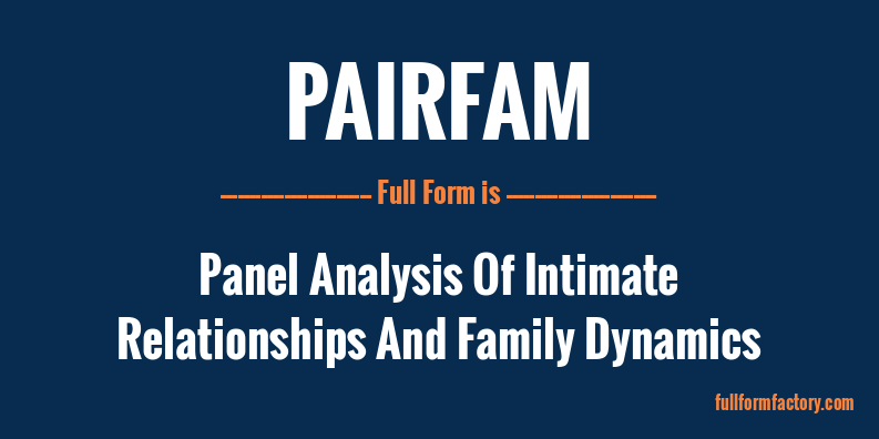 pairfam-full-form