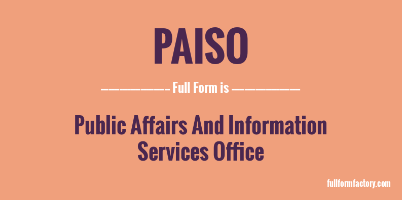 paiso-full-form
